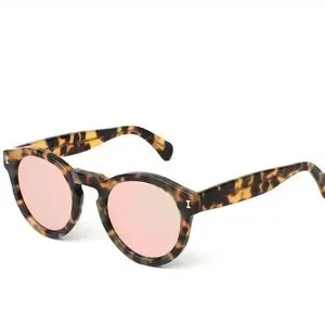 Pink reflective Illesteva Illesteva Leonard Sunglasses – Saint Bernard main image 3